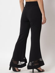 Kotty Women Relaxed Straight Leg Flared High-Rise Easy Wash Trousers