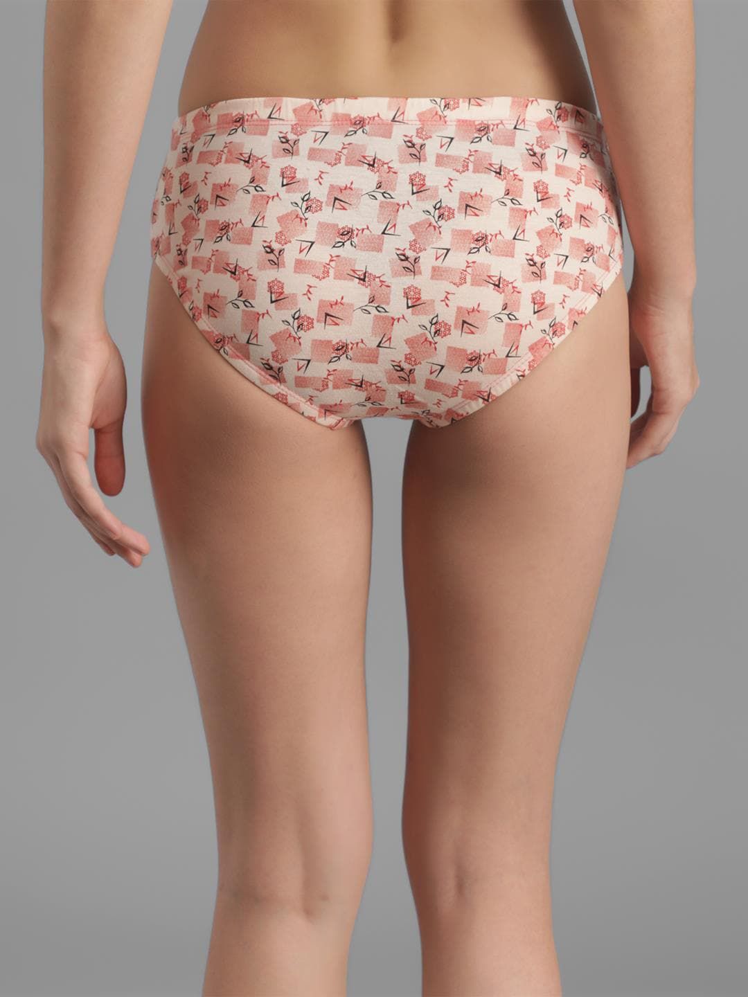 Kotty Women Pack Of 3 Floral Printed Cotton Hipster Briefs