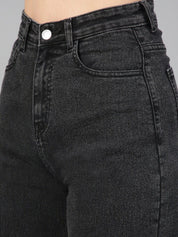 Kotty Women Jean Straight Fit High-Rise Light Fade Stretchable Jeans