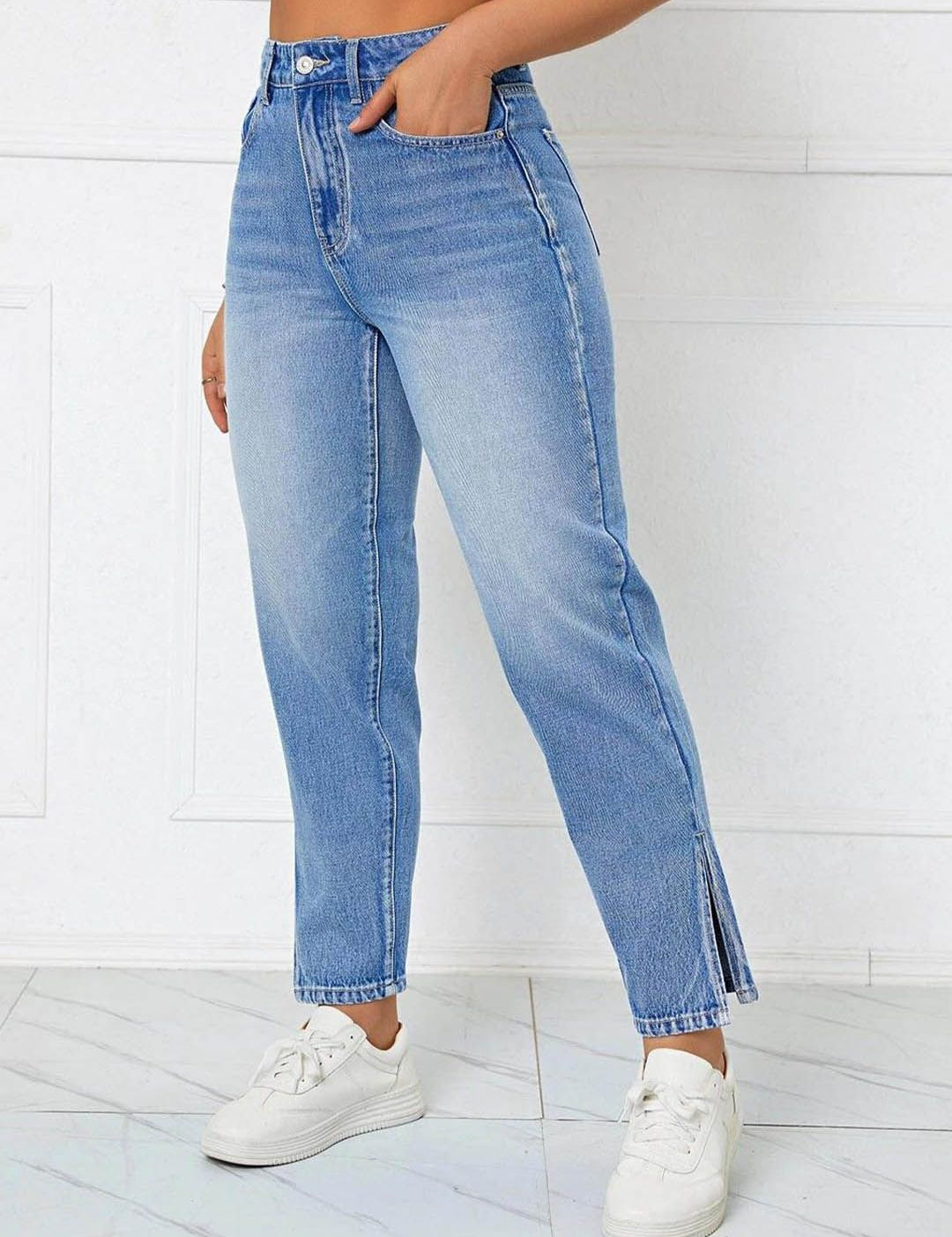 Kotty Women Light Blue Jean High Rise Light Fade Stretchable Jeans