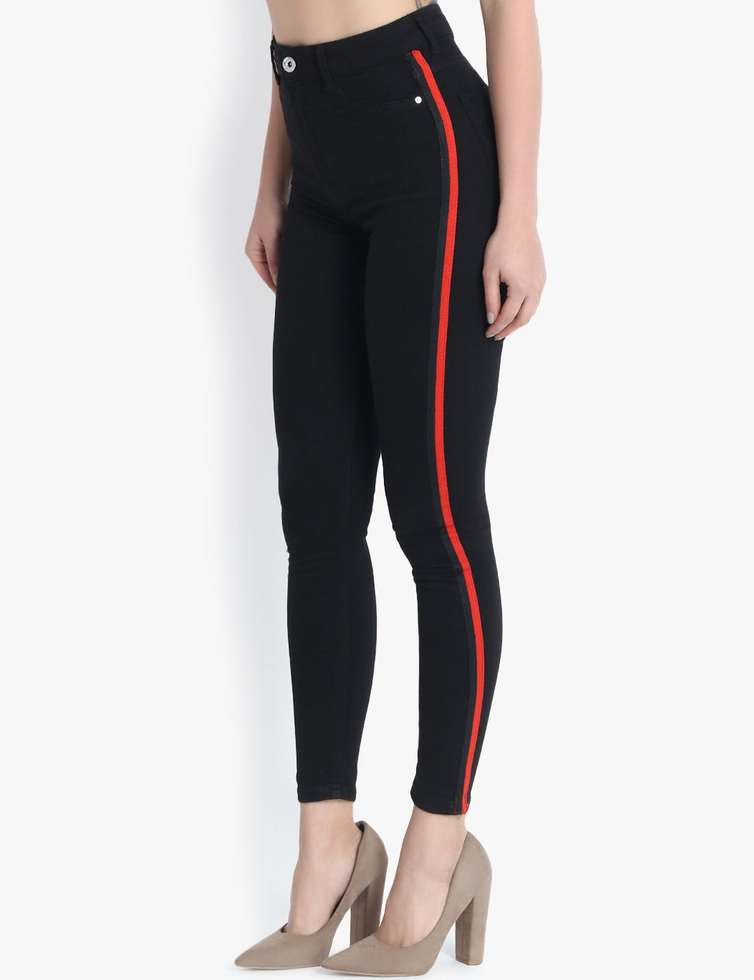 Kotty Women Black Skinny Fit High-Rise Clean Look Jeans