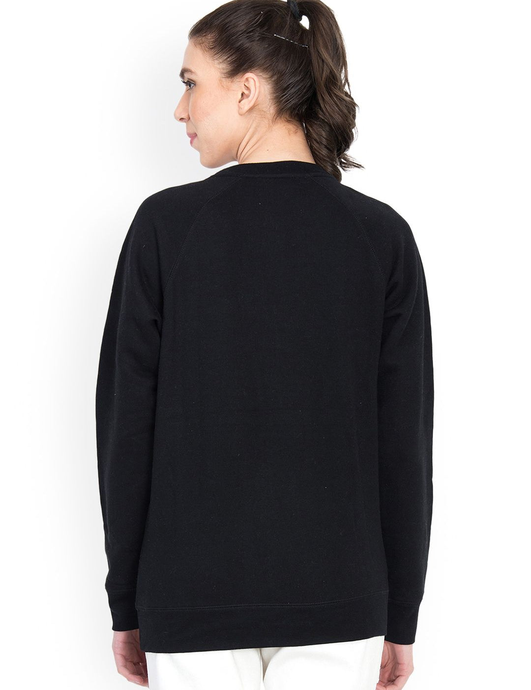 Kotty Women Black Printed Sweatshirt