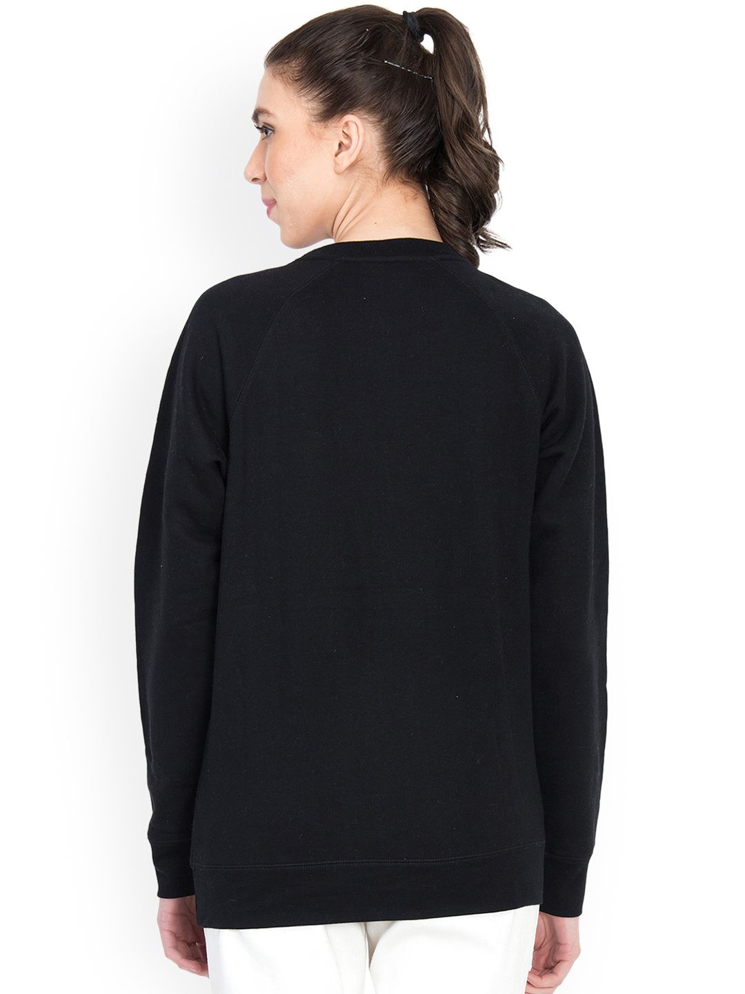 Kotty Women Black Printed Sweatshirt