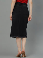 Kotty Cotton Straight Midi Skirt