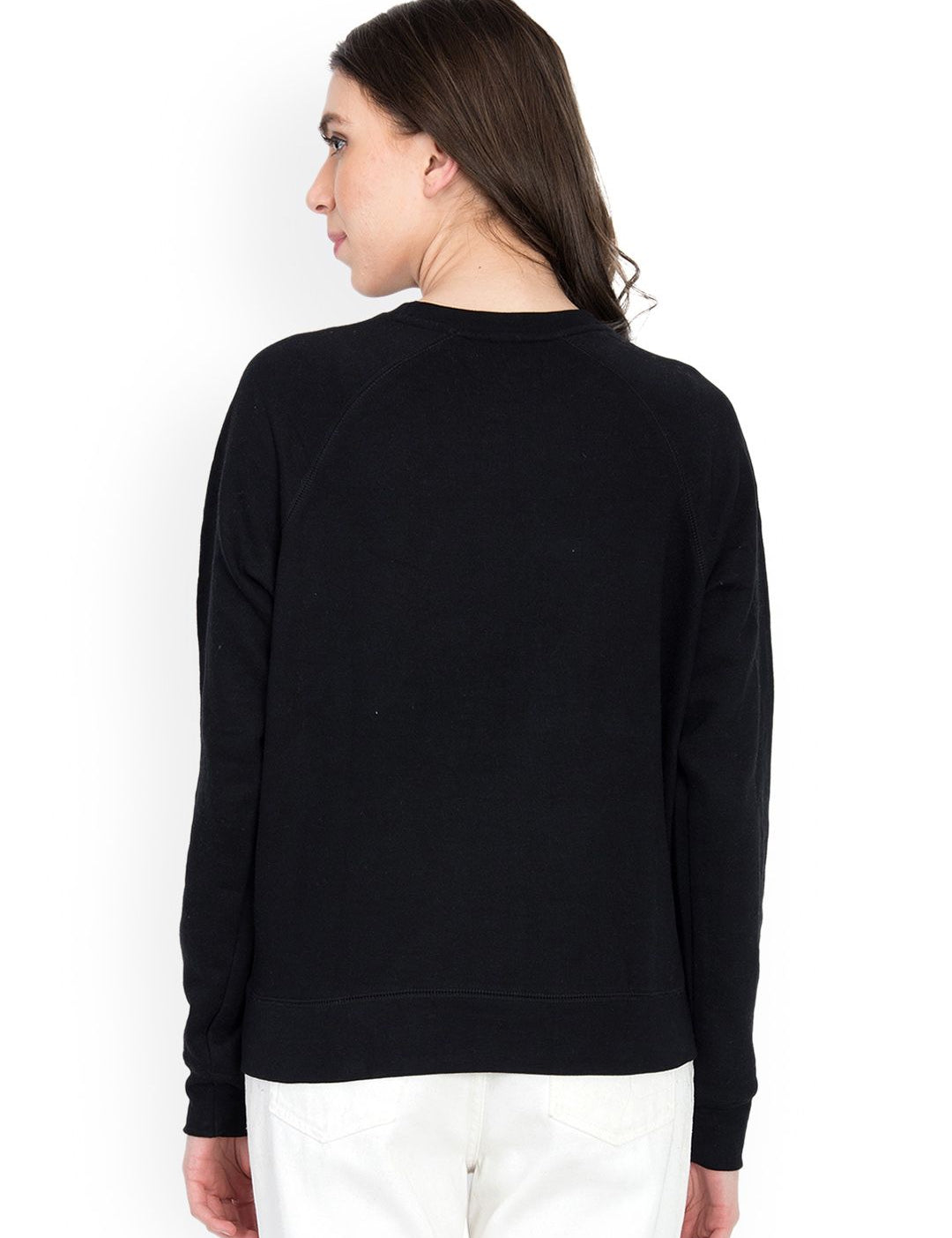 Kotty Women Black Printed Sweatshirt