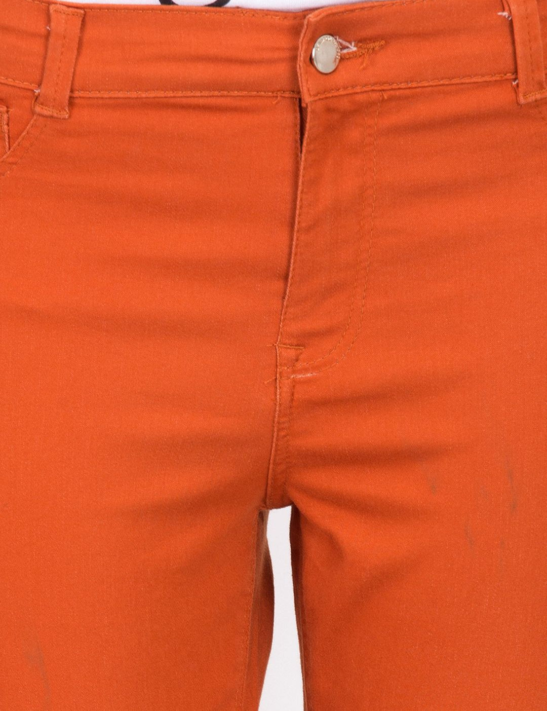 Kotty Women Orange Skinny Fit High-Rise Clean Look Stretchable Jeans