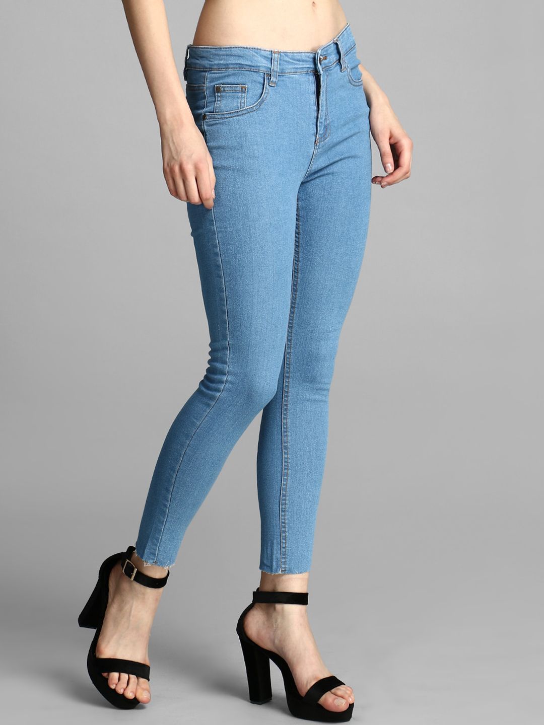 Kotty Women Blue Skinny Fit High-Rise Clean Look Jeans