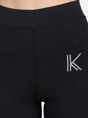 Kotty Women Black & White Printed Tights