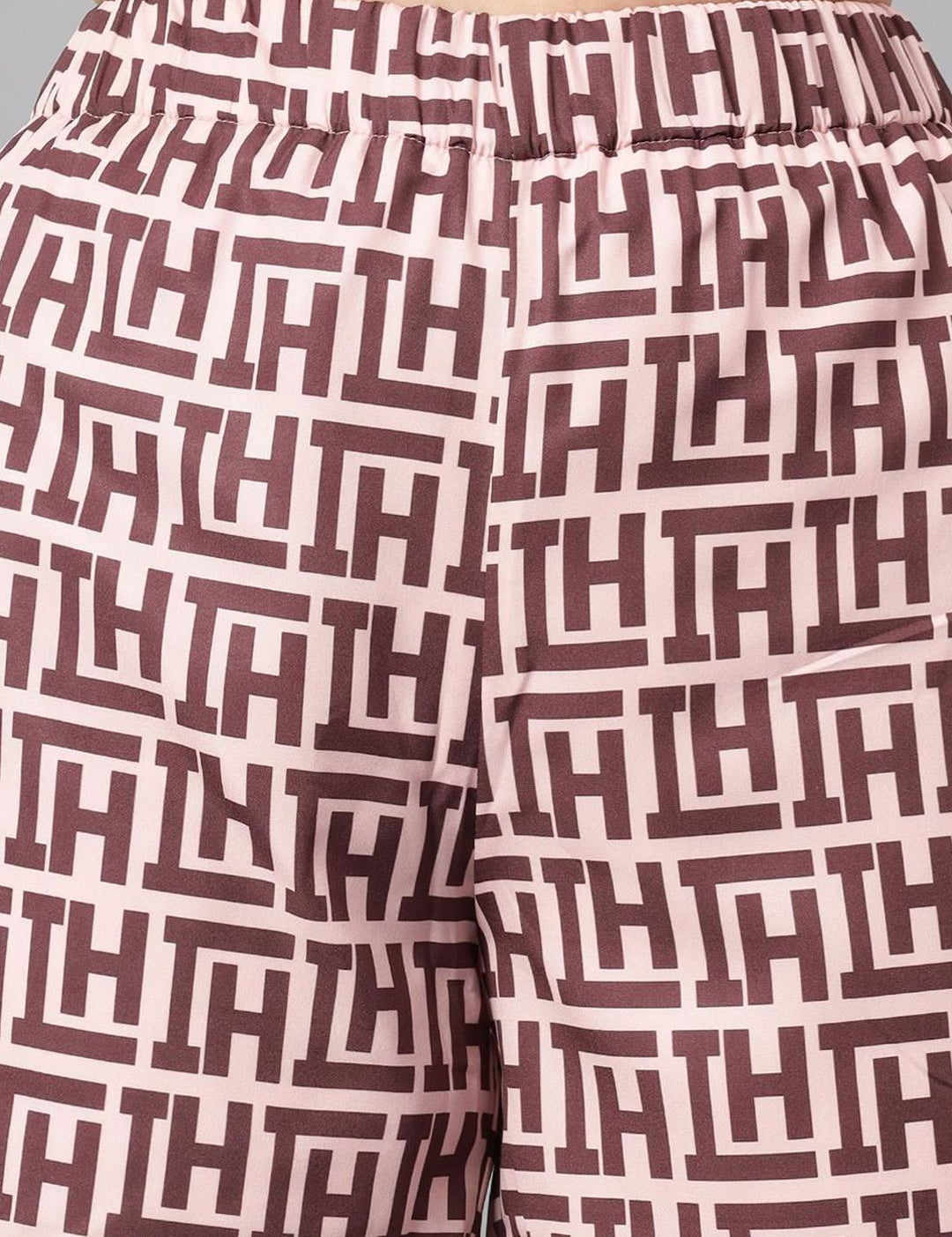 Kotty Pink Printed Shirt With Shorts