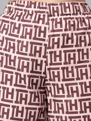 Kotty Pink Printed Shirt With Shorts