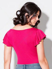 Kotty Women Solid Scoop Neck Top