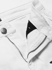 Kotty Women White Regular Fit Mid-Rise Clean Look Printed Stretchable Jeans