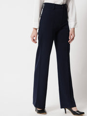 Kotty Women Pack Of 2 Straight Fit High-Rise Easy Wash Parallel Trousers