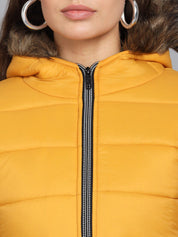 Kotty Women Yellow Outdoor Puffer Jacket