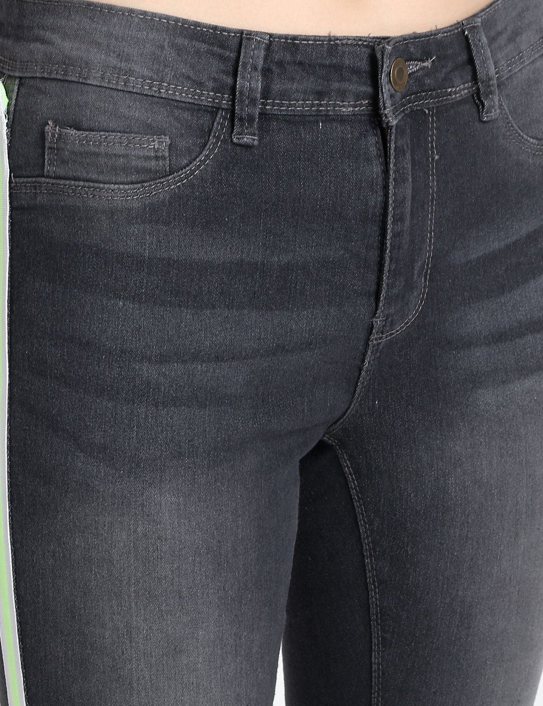 Kotty Women Black Skinny Fit High-Rise Clean Look Jeans