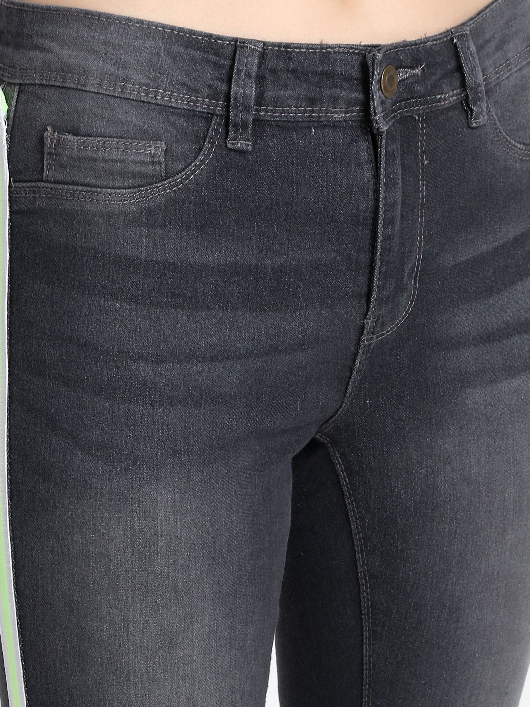 Kotty Women Black Skinny Fit High-Rise Clean Look Jeans