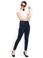 Kotty Women Blue Skinny Fit High-Rise Clean Look Jeans