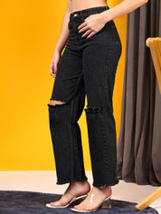 Kotty Women Jean High-Rise Mildly Distressed Jeans