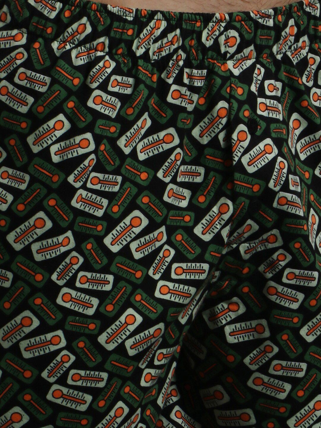 Kotty Men Black & Green Printed Boxers