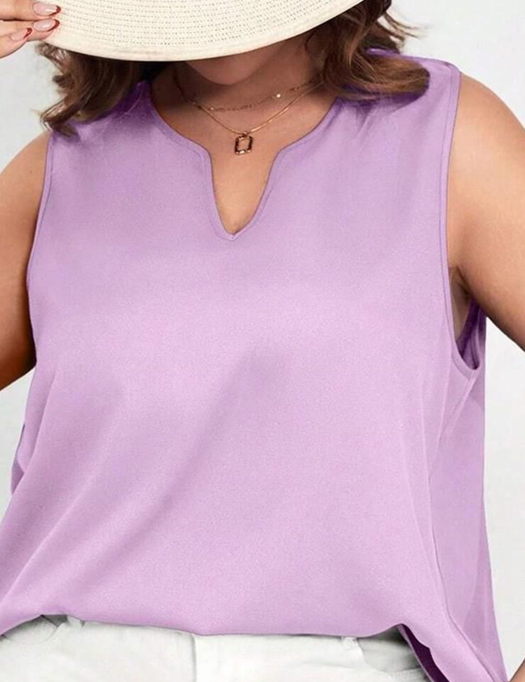 KOTTY Basics Round Neck Solid Crepe Top