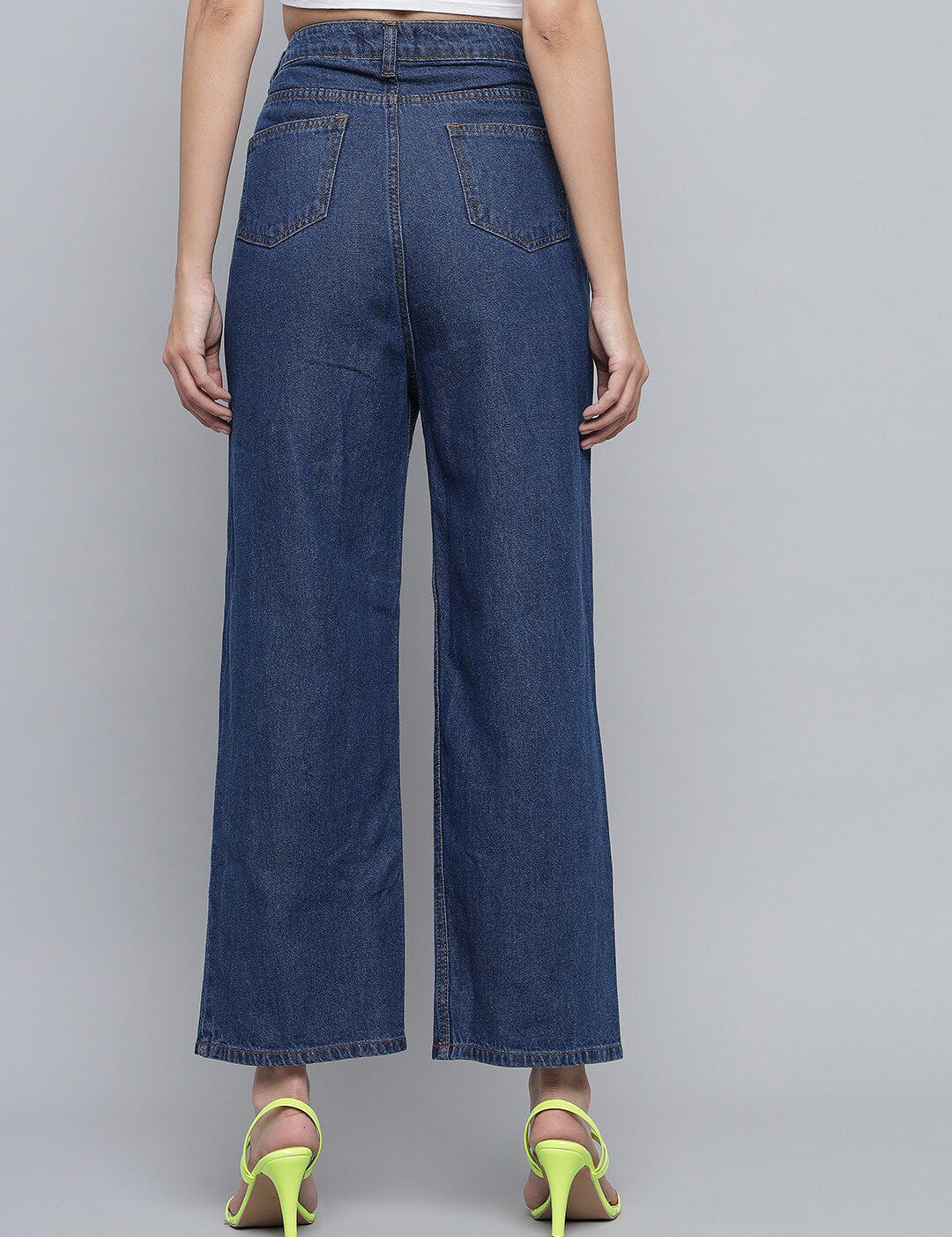 Kotty Women Blue Jean High-Rise Stretchable Cotton Jeans