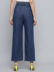 Kotty Women Blue Jean High-Rise Stretchable Cotton Jeans