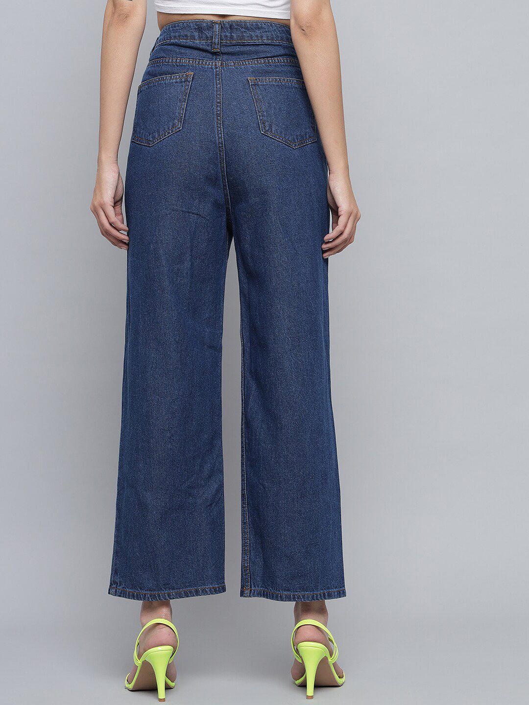 Kotty Women Blue Jean High-Rise Stretchable Cotton Jeans