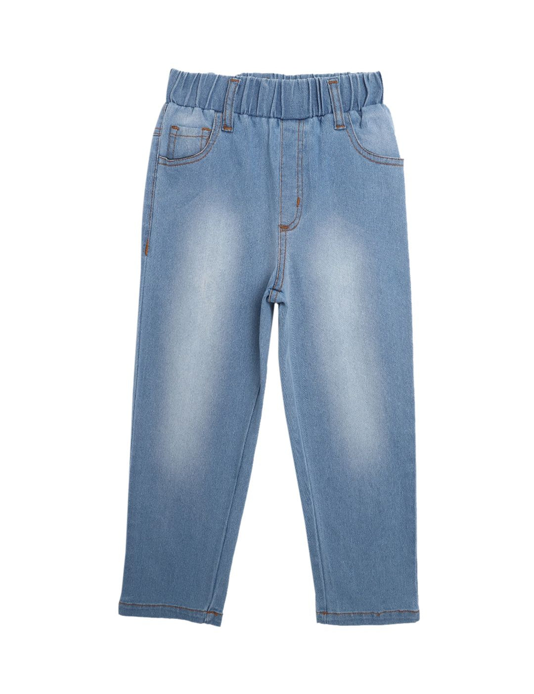 Kotty Girls Blue Mid Rise Light Fade Jeans