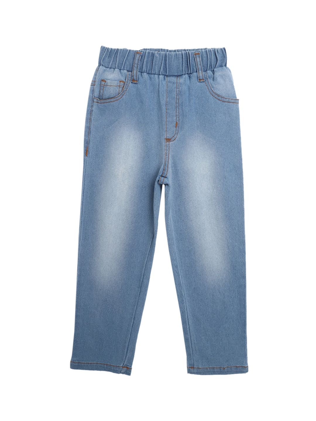 Kotty Girls Blue Mid Rise Light Fade Jeans