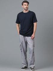Kotty Men Relaxed Low-Rise Easy Wash Cargos Trousers