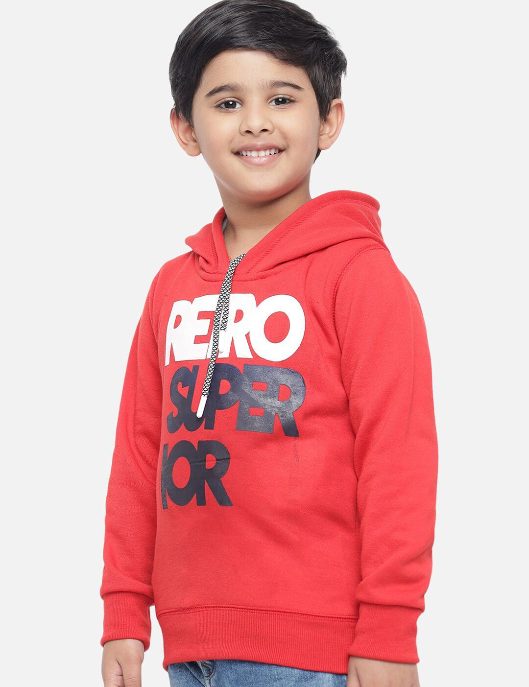 Kotty Boys Red Printed Sweatshirt