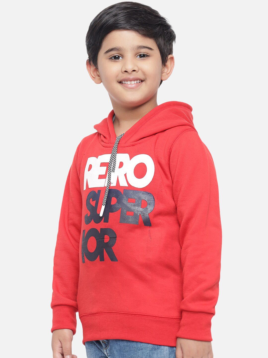 Kotty Boys Red Printed Sweatshirt