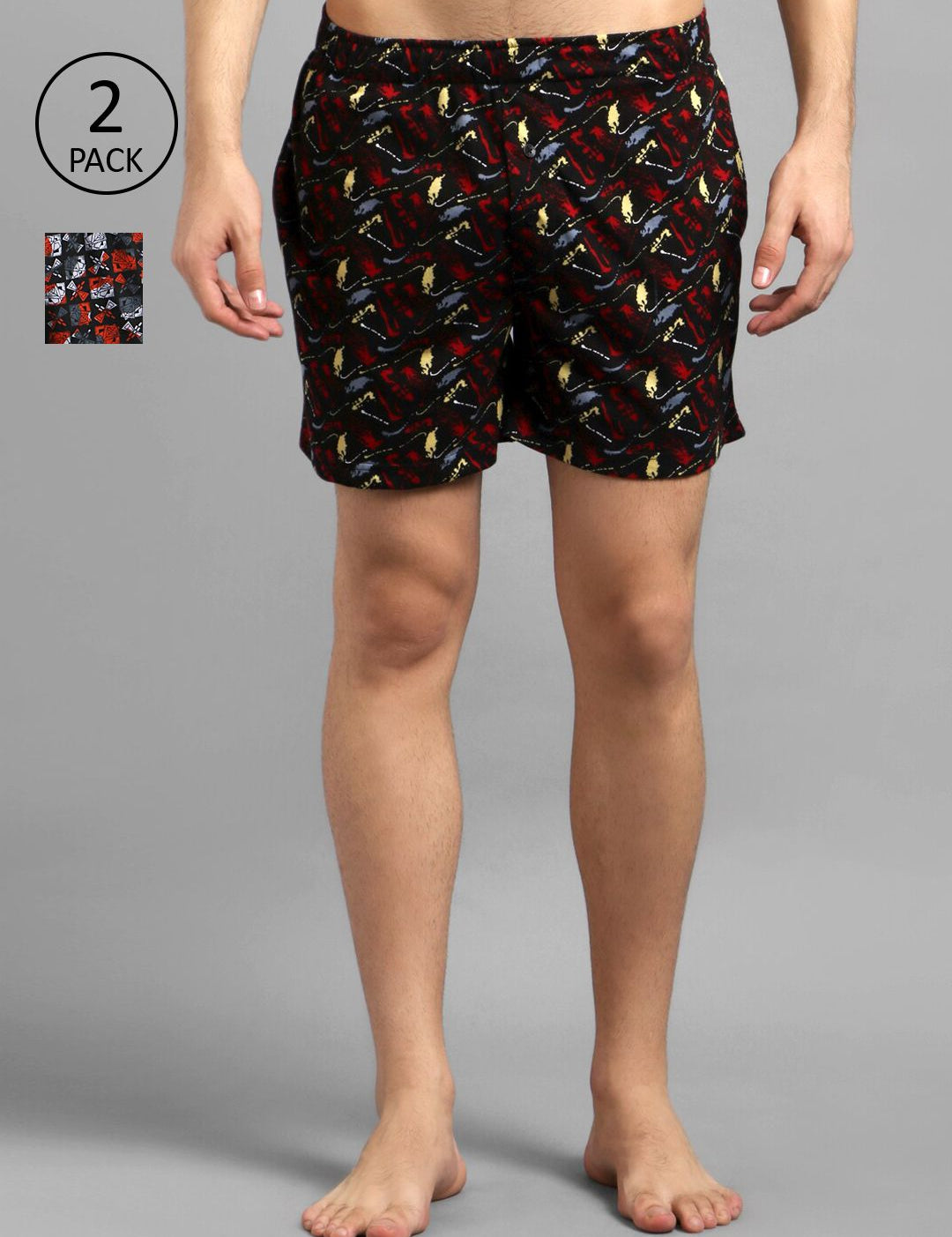 Kotty Men Pack Of 2 Multicoloured Printed Woven Boxers KTT2PCMENSBOXERSET45S