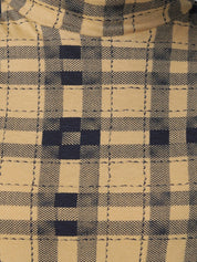 Kotty Women Yellow & Navy Blue Checked Night Suit