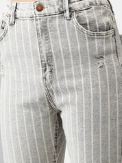 Kotty Women Black & White Skinny Fit Jeans