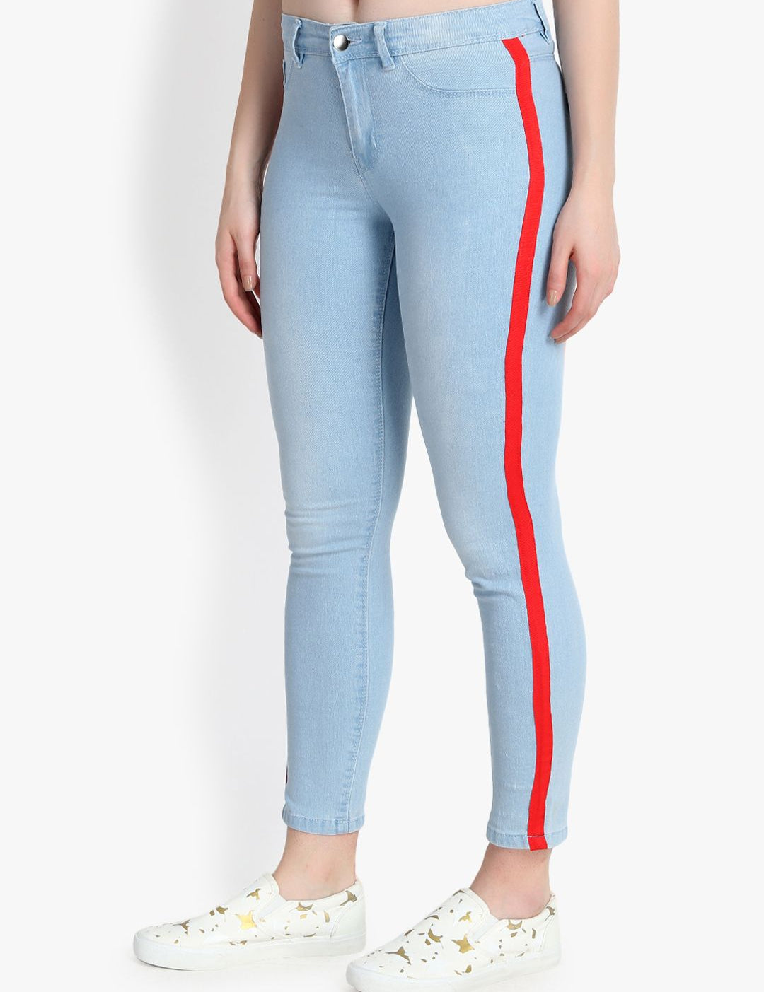 Kotty Women Blue Skinny Fit High-Rise Clean Look Stretchable Jeans