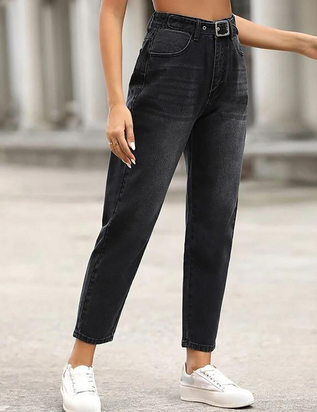 Kotty Women Jean Regular Fit High-Rise Light Fade Cotton Lycra Blend Jeans