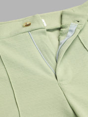 KOTTY BIZwear Women Relaxed Straight Fit High-Rise Easy Wash Pleated Parallel Trousers