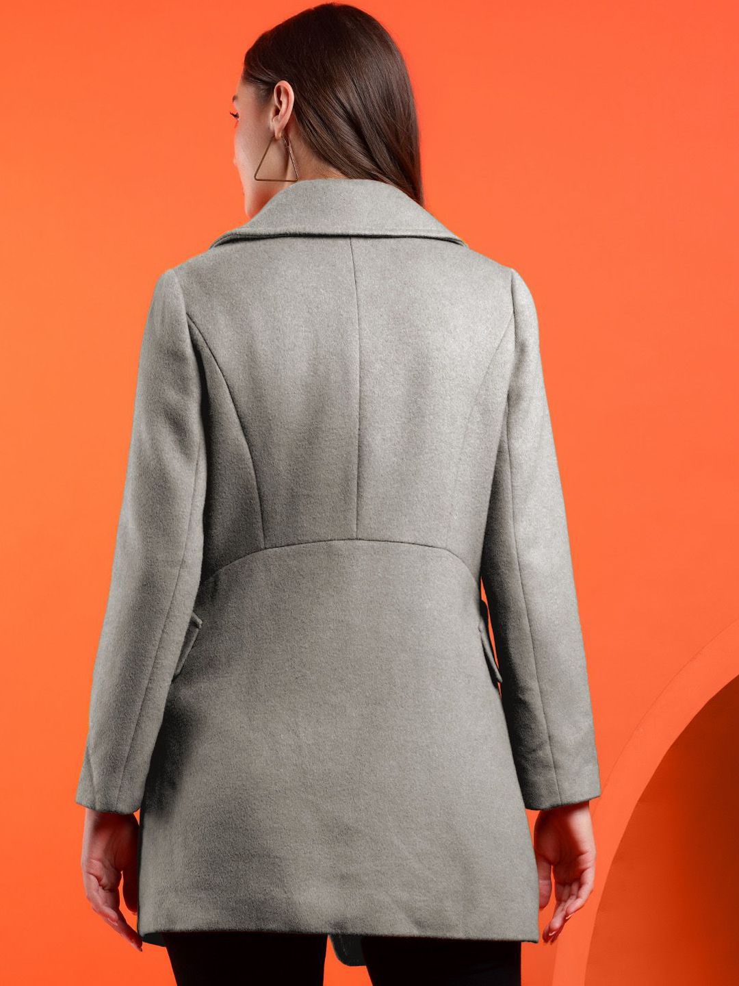 Kotty Women Notched Lapel Overcoat