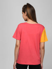 Kotty Colourblocked Round Neck T-shirt