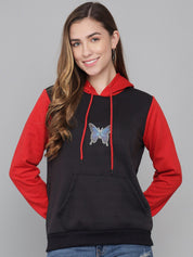 Kotty Women Multicoloured Hooded Sweatshirt
