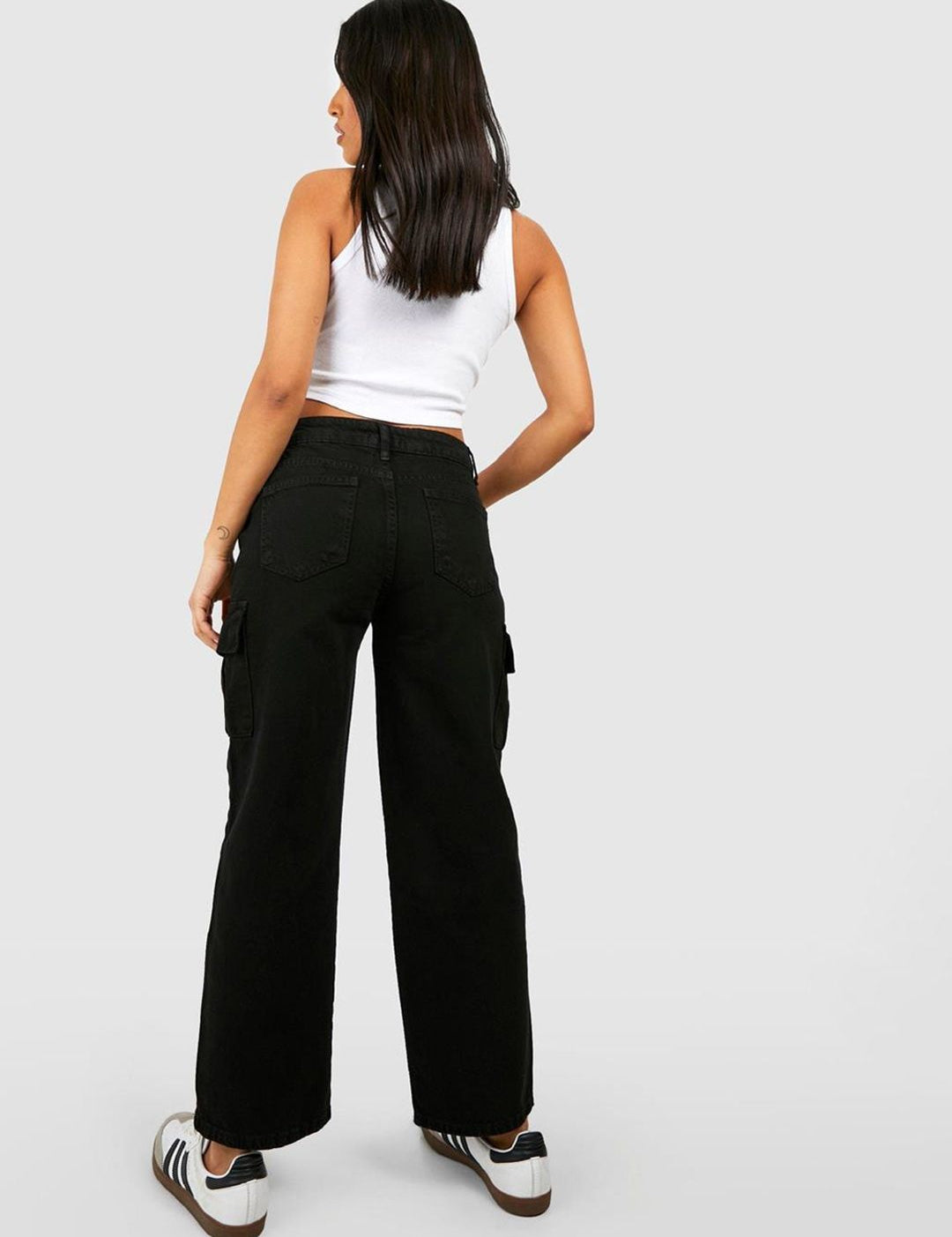 Kotty Women Black Jean Straight Fit High Rise Clean Look Stretchable Jeans