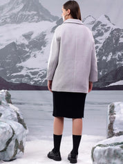 Kotty Notched Lapel Collar Single Breasted Overcoat