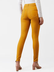 Kotty Women Yellow Skinny Fit High-Rise Clean Look Jeans