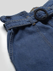 Kotty Women Blue Flared High-Rise Clean Look Stretchable Jeans