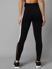 Kotty Women Black & White Coloublocked Tights