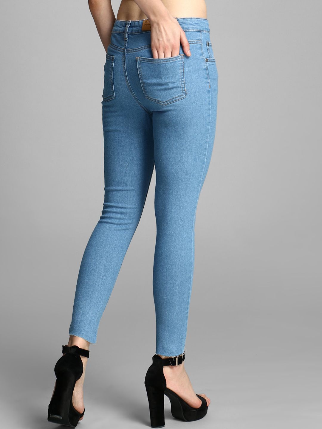 Kotty Women Blue Skinny Fit High-Rise Clean Look Jeans