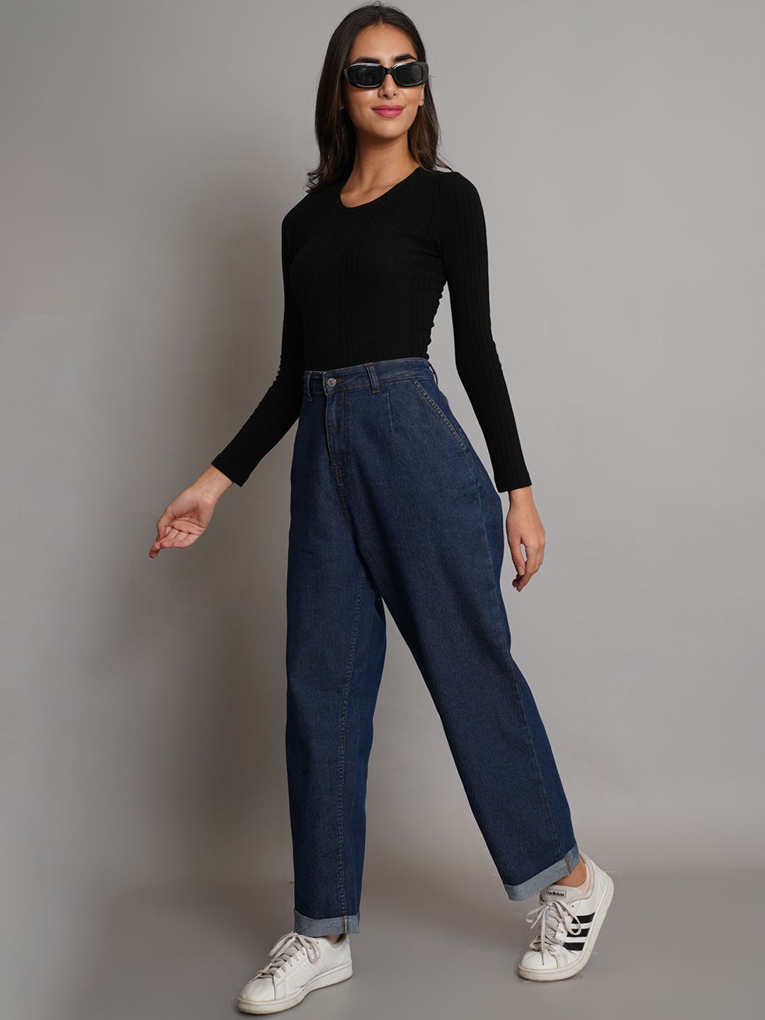 Kotty Women Blue Jean High-Rise Clean Look Stretchable Jeans