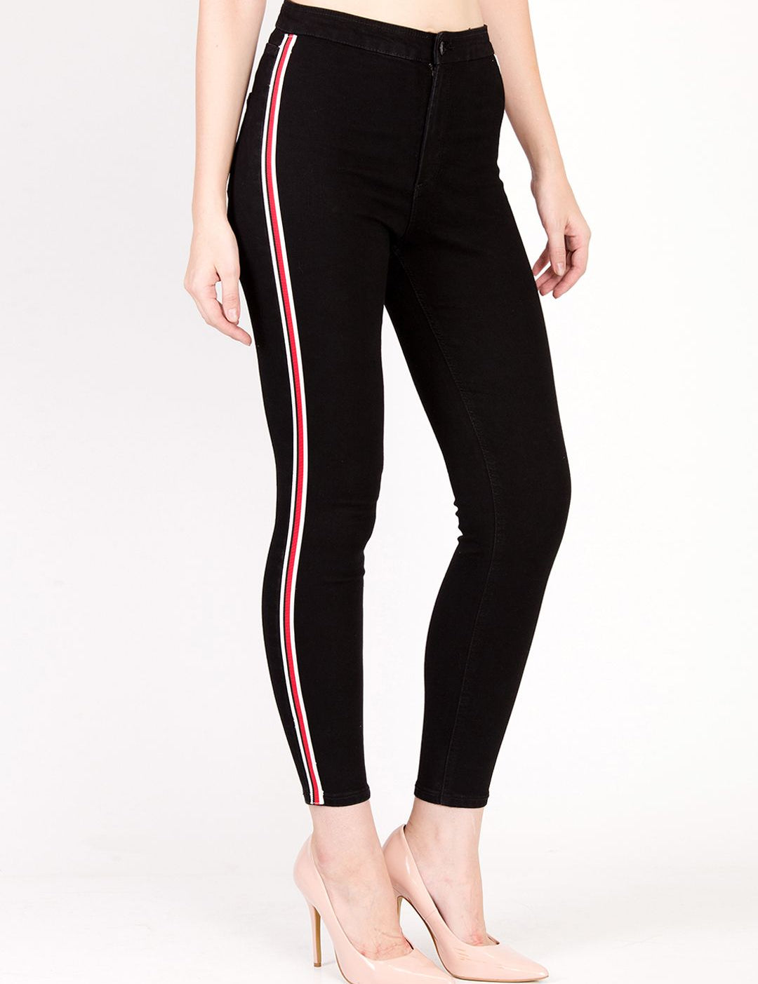 Kotty Women Black Skinny Fit High-Rise Clean Look Jeans