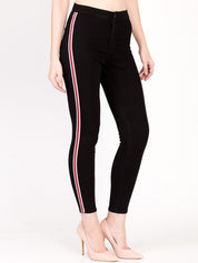 Kotty Women Black Skinny Fit High-Rise Clean Look Jeans